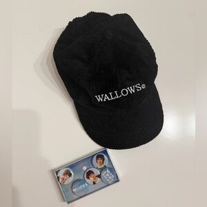 Wallows VIP tour merch pins and hat